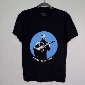 Zach Bryan Shirt Mens Small Burn Burn Burn Tour 2023 Graphic Concert Tee Black